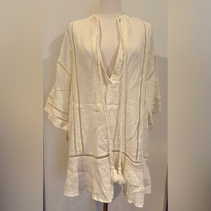 H&M Cream Flowy Chic Tunic